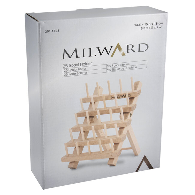 Milward Spulenhalter: 25 Spulen: Buchenholz