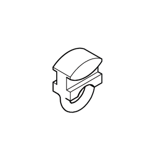 Huismerk Gardinengleiter Schmalspurschienen, häufig in Lastwagen verwendet, verpackt zu 20 Stück