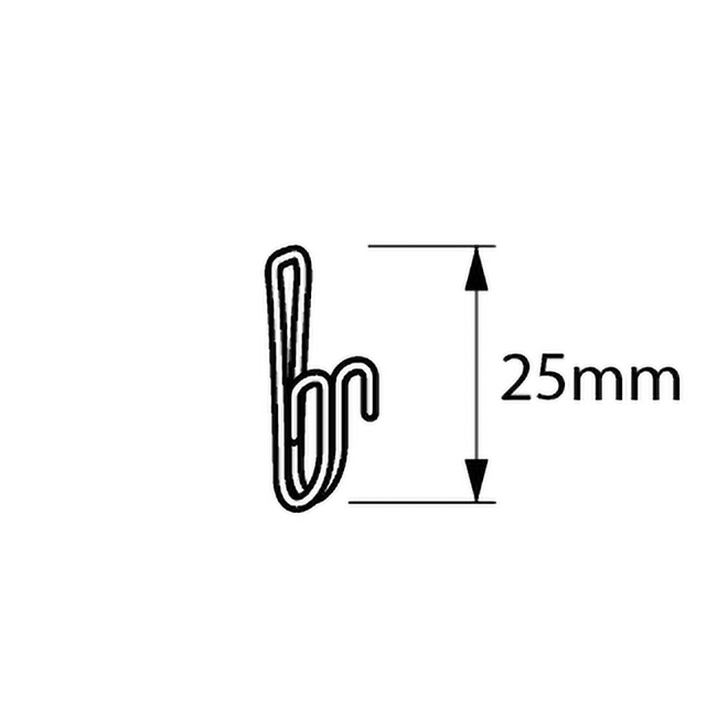 Huismerk Gordijnhaak 21mm