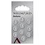 Milward Knopen op kaart 10 mm: Verpakking van 10