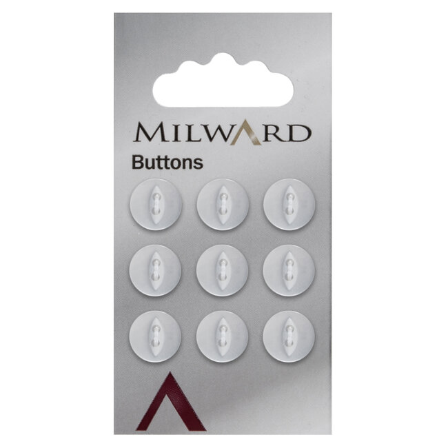 Milward Knopen op kaart 11 mm: Verpakking van 9