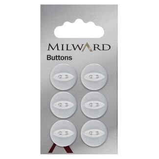 Milward Knopen op kaart 16 mm: Verpakking van 6