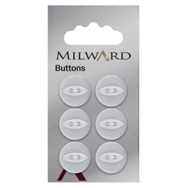 Milward Knopen op kaart 16 mm: Verpakking van 6