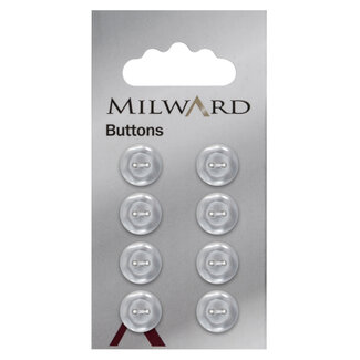 Milward Knopen op kaart 11 mm: Verpakking van 8
