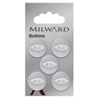 Milward Knopen op kaart 19 mm: Verpakking van 5