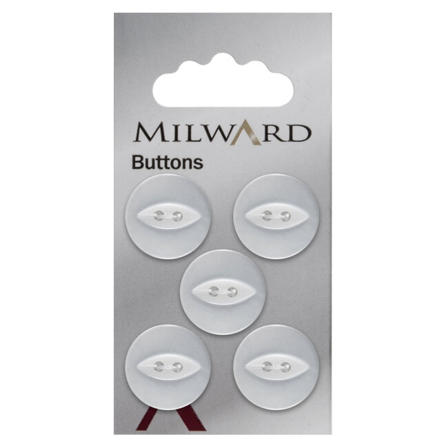 Milward Knopen op kaart 19 mm: Verpakking van 5
