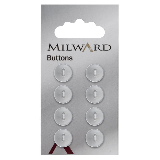 Milward Knopen op kaart 11 mm: Verpakking van 8