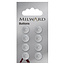 Milward Parelmoer Knopen op kaart 11 mm: Verpakking van 8