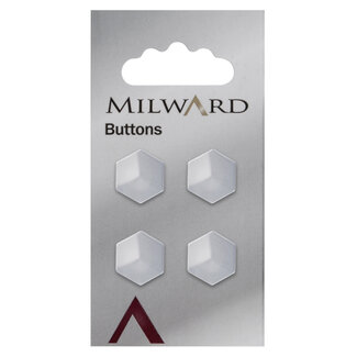 Milward Knopen op kaart 15 mm: Verpakking van 4