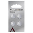Milward Knopen op kaart 15 mm: Verpakking van 4