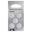 Milward Knopen op kaart 17 mm: Verpakking van 5
