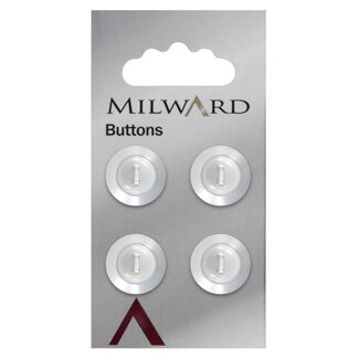 Milward Knopen op kaart 16 mm: Verpakking van 4