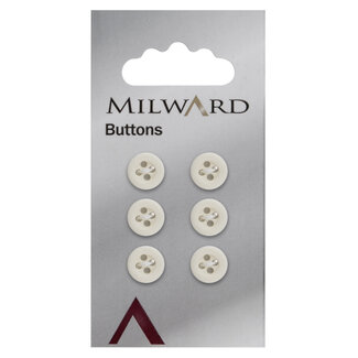 Milward Knopen op kaart 10 mm: Verpakking van 6