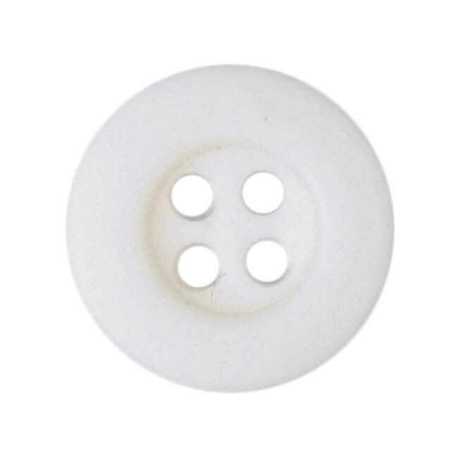 Milward Witte Knopen op kaart 10 mm: Verpakking van 6