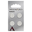 Milward Knopen op kaart 15 mm: Verpakking van 4