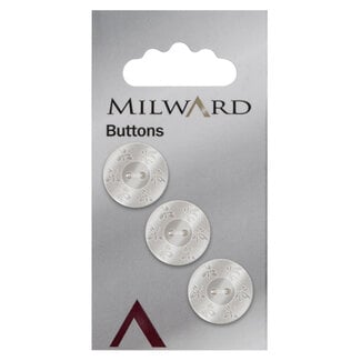 Milward Knopen op kaart 17 mm: Verpakking van 3