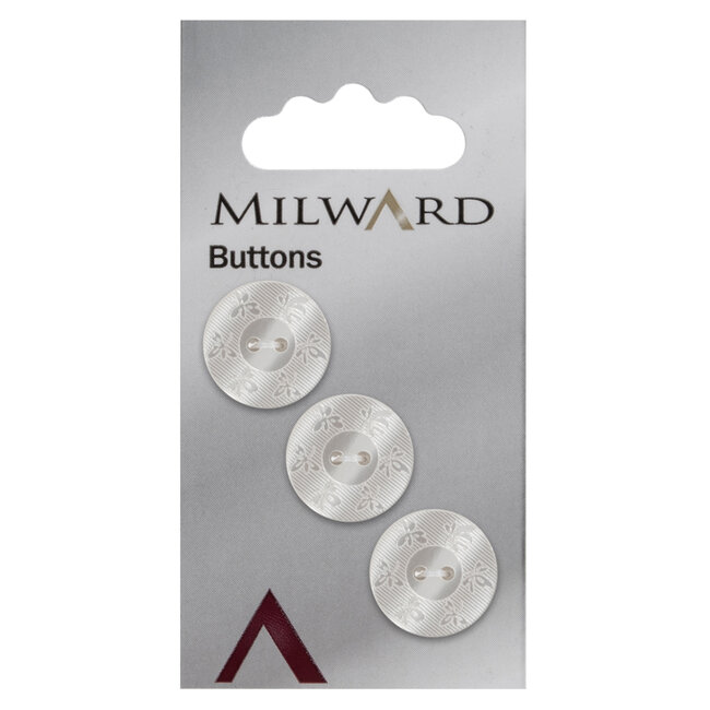 Milward Knopen op kaart 17 mm: Verpakking van 3