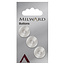 Milward Knopen op kaart 17 mm: Verpakking van 3