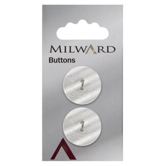 Milward Knopen op kaart 22 mm: Verpakking van 2
