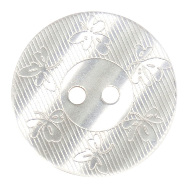 Milward Parelmoer Knopen op kaart 22 mm: Verpakking van 2