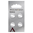 Milward Knopen op kaart 13 mm: Verpakking van 4