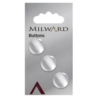 Milward Parelmoer Knopen op kaart 16 mm: Verpakking van 3