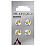 Milward Knopen op kaart 13 mm: Verpakking van 4