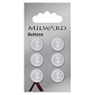 Milward Knopen op kaart 13 mm: Verpakking van 6