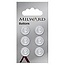 Milward Knopen op kaart 13 mm: Verpakking van 6