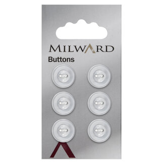 Milward Knopen op kaart 13 mm: Verpakking van 6