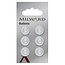 Milward Knopen op kaart 13 mm: Verpakking van 6