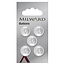 Milward Knopen op kaart 16 mm: Verpakking van 5