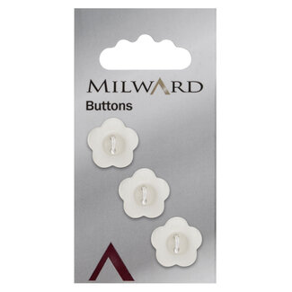 Milward Knöpfe auf Karte 17 mm: Packung mit 3