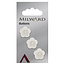 Milward Knopen op kaart 17 mm: Verpakking van 3