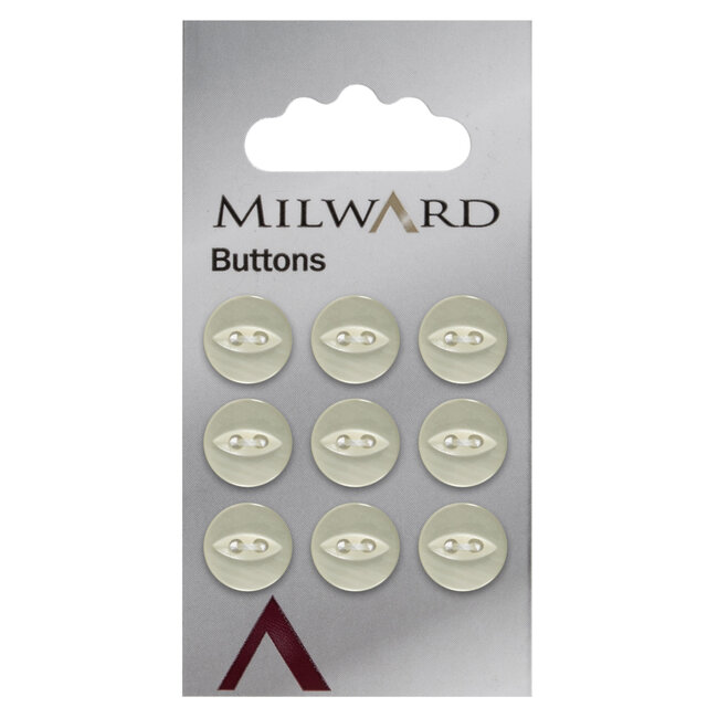 Milward Knopen op kaart 11 mm: Verpakking van 9