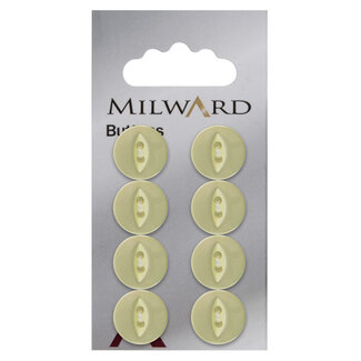 Milward Knöpfe auf Karte 14 mm: Packung mit 8