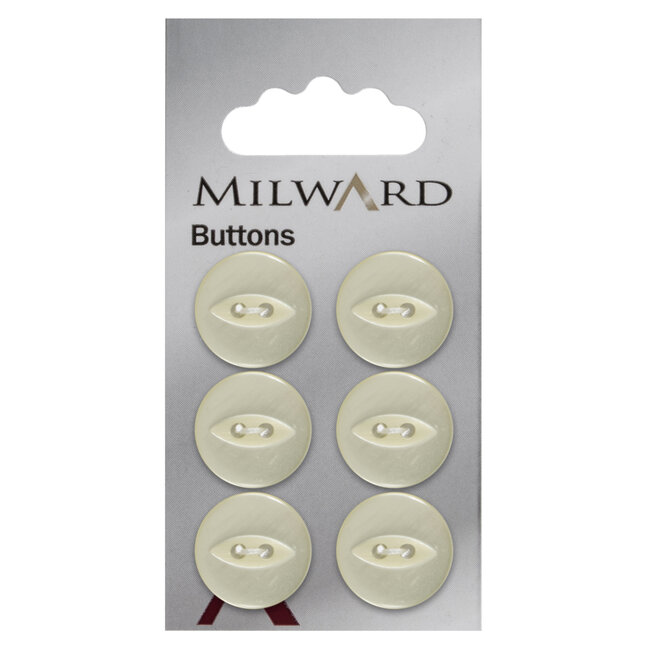 Milward Knopen op kaart 16 mm: Verpakking van 6