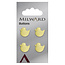 Milward Knopen op kaart 13 mm: Verpakking van 4