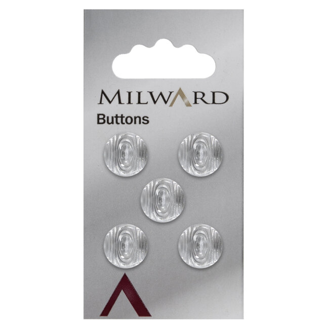 Milward Knopen op kaart 12 mm: Verpakking van 5