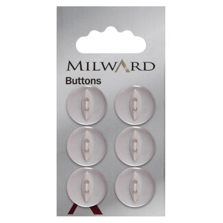 Milward Knopen op kaart 16 mm: Verpakking van 6