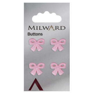 Milward Knopen op kaart 18 mm: Verpakking van 4