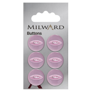 Milward Knopen op kaart 16 mm: Verpakking van 6