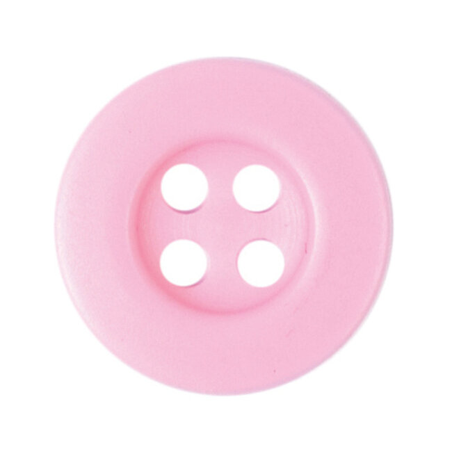 Milward Roze Knopen op kaart 12 mm: Verpakking van 5