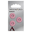 Milward Roze Knopen op kaart 17 mm: Verpakking van 3