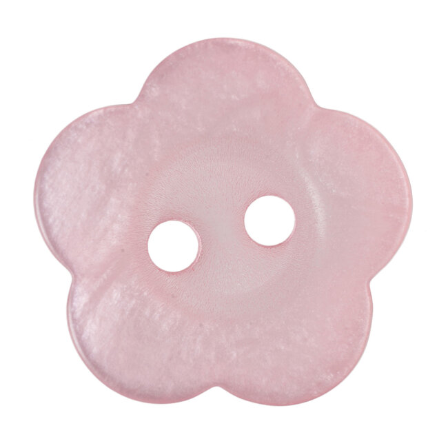 Milward Roze Knopen op kaart 15 mm: Verpakking van 4