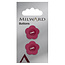 Milward Fuchsia Knopen op kaart 20 mm: Verpakking van 2