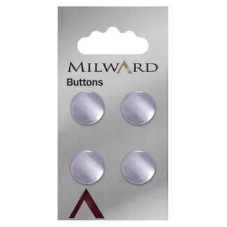 Milward Lila Knopen op kaart 13 mm: Verpakking van 4