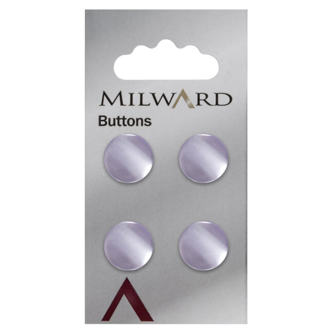Milward Lila Knopen op kaart 13 mm: Verpakking van 4