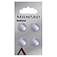Milward Lila Knopen op kaart 13 mm: Verpakking van 4