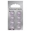 Milward Lila Knopen op kaart 13 mm: Verpakking van 8